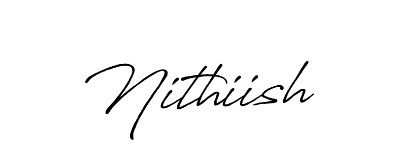 Also we have Nithiish name is the best signature style. Create professional handwritten signature collection using Antro_Vectra_Bolder autograph style. Nithiish signature style 7 images and pictures png