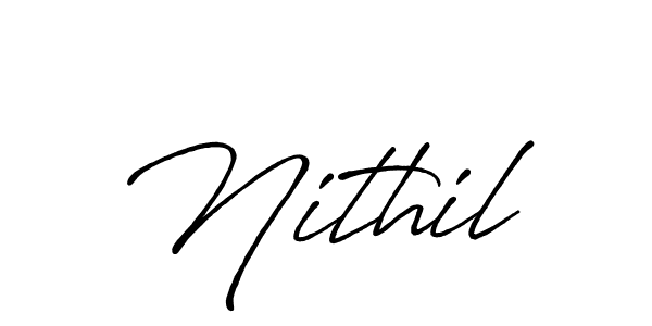 The best way (Antro_Vectra_Bolder) to make a short signature is to pick only two or three words in your name. The name Nithil include a total of six letters. For converting this name. Nithil signature style 7 images and pictures png