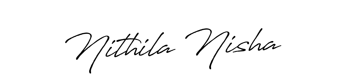 Make a short Nithila Nisha signature style. Manage your documents anywhere anytime using Antro_Vectra_Bolder. Create and add eSignatures, submit forms, share and send files easily. Nithila Nisha signature style 7 images and pictures png