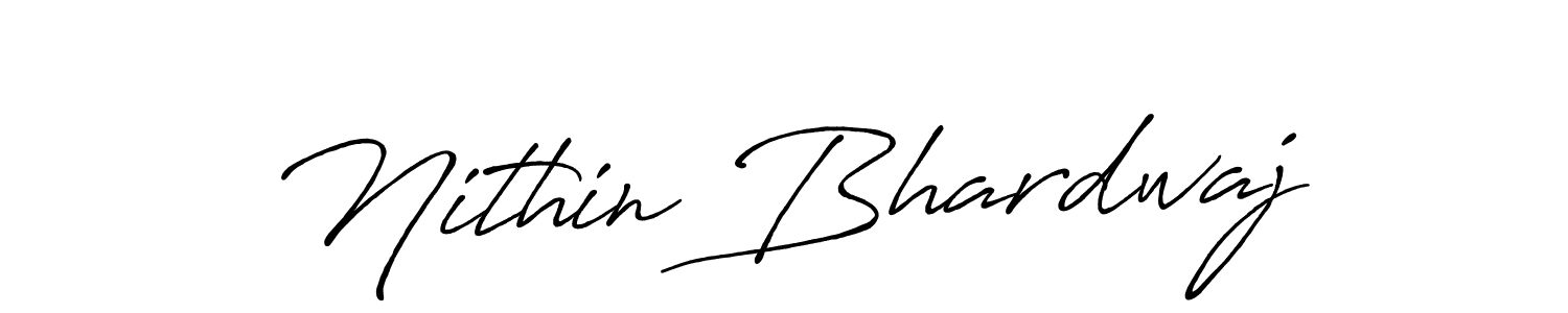 Nithin Bhardwaj stylish signature style. Best Handwritten Sign (Antro_Vectra_Bolder) for my name. Handwritten Signature Collection Ideas for my name Nithin Bhardwaj. Nithin Bhardwaj signature style 7 images and pictures png