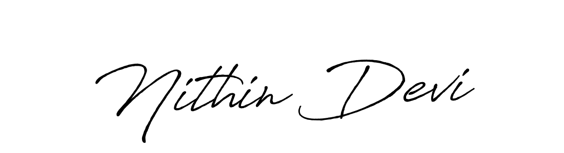 if you are searching for the best signature style for your name Nithin Devi. so please give up your signature search. here we have designed multiple signature styles  using Antro_Vectra_Bolder. Nithin Devi signature style 7 images and pictures png