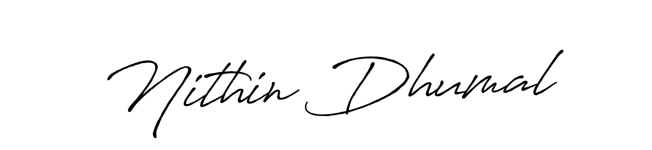 Here are the top 10 professional signature styles for the name Nithin Dhumal. These are the best autograph styles you can use for your name. Nithin Dhumal signature style 7 images and pictures png