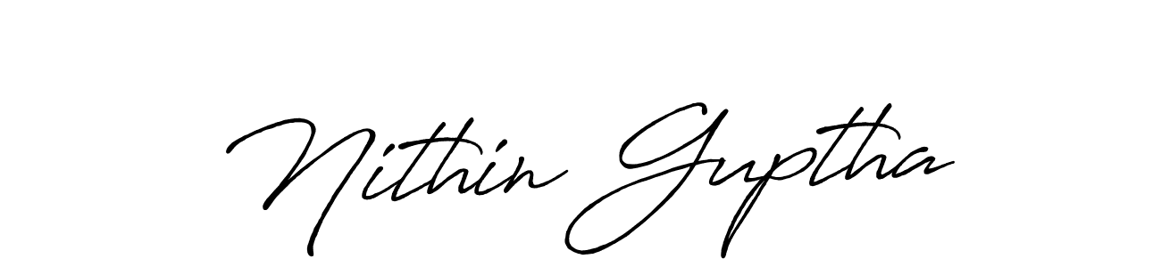 This is the best signature style for the Nithin Guptha name. Also you like these signature font (Antro_Vectra_Bolder). Mix name signature. Nithin Guptha signature style 7 images and pictures png