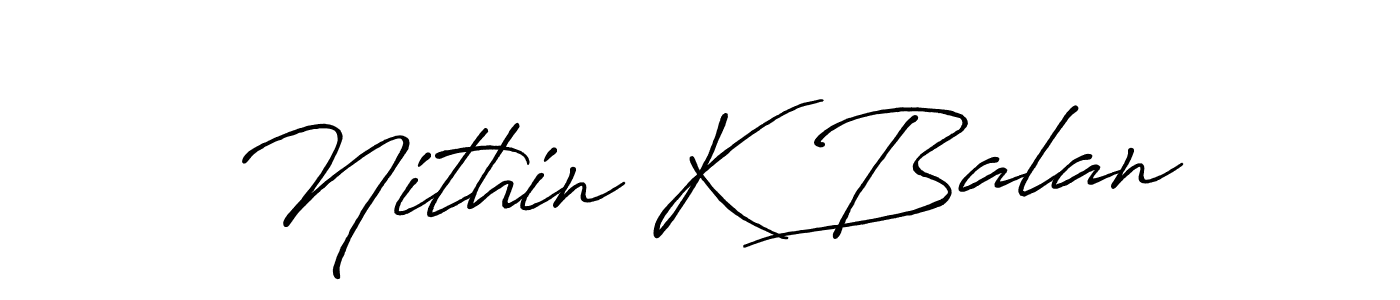 How to Draw Nithin K Balan signature style? Antro_Vectra_Bolder is a latest design signature styles for name Nithin K Balan. Nithin K Balan signature style 7 images and pictures png