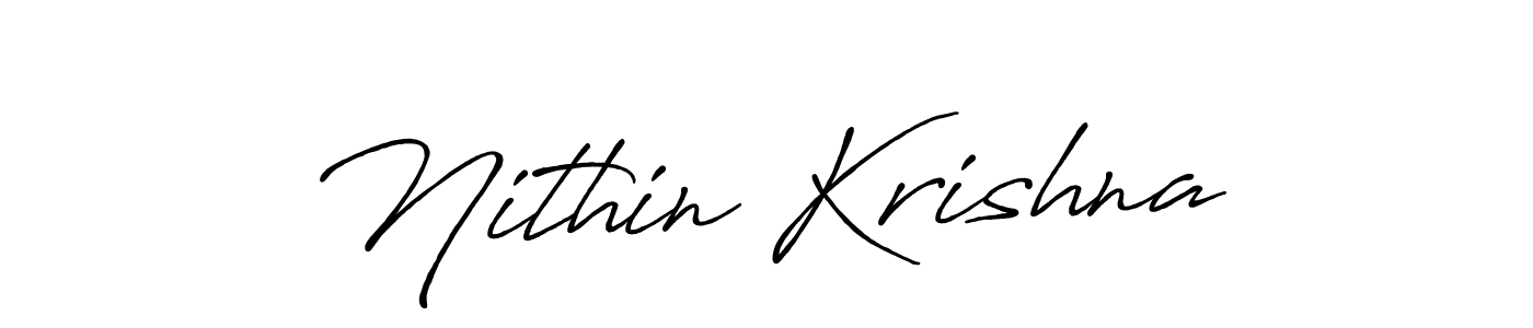 The best way (Antro_Vectra_Bolder) to make a short signature is to pick only two or three words in your name. The name Nithin Krishna include a total of six letters. For converting this name. Nithin Krishna signature style 7 images and pictures png