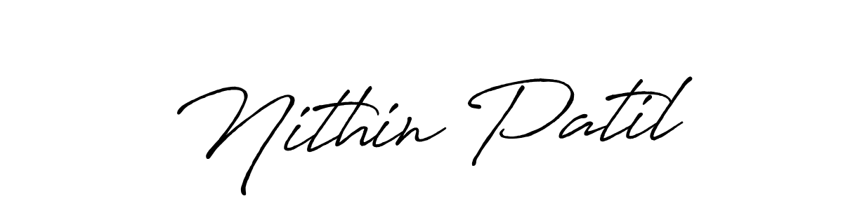 Similarly Antro_Vectra_Bolder is the best handwritten signature design. Signature creator online .You can use it as an online autograph creator for name Nithin Patil. Nithin Patil signature style 7 images and pictures png