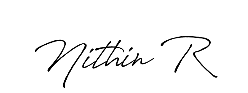 Best and Professional Signature Style for Nithin R. Antro_Vectra_Bolder Best Signature Style Collection. Nithin R signature style 7 images and pictures png