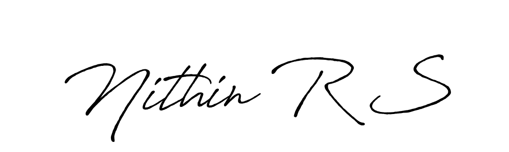 Make a beautiful signature design for name Nithin R S. Use this online signature maker to create a handwritten signature for free. Nithin R S signature style 7 images and pictures png