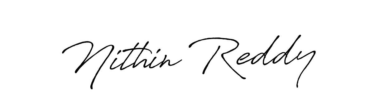 The best way (Antro_Vectra_Bolder) to make a short signature is to pick only two or three words in your name. The name Nithin Reddy include a total of six letters. For converting this name. Nithin Reddy signature style 7 images and pictures png