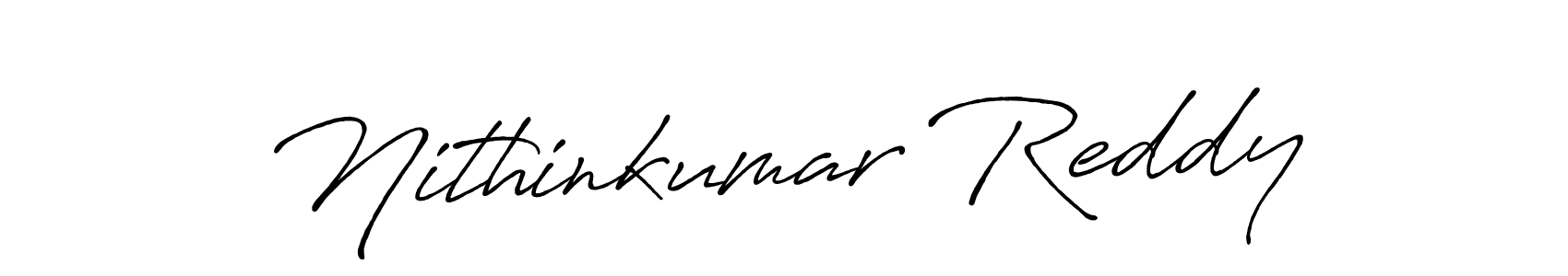 Nithinkumar Reddy stylish signature style. Best Handwritten Sign (Antro_Vectra_Bolder) for my name. Handwritten Signature Collection Ideas for my name Nithinkumar Reddy. Nithinkumar Reddy signature style 7 images and pictures png