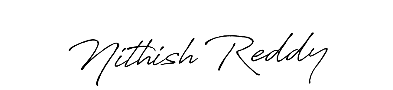 It looks lik you need a new signature style for name Nithish Reddy. Design unique handwritten (Antro_Vectra_Bolder) signature with our free signature maker in just a few clicks. Nithish Reddy signature style 7 images and pictures png