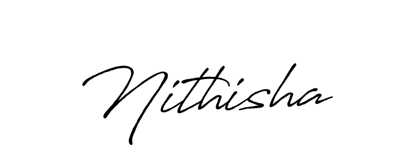 The best way (Antro_Vectra_Bolder) to make a short signature is to pick only two or three words in your name. The name Nithisha include a total of six letters. For converting this name. Nithisha signature style 7 images and pictures png