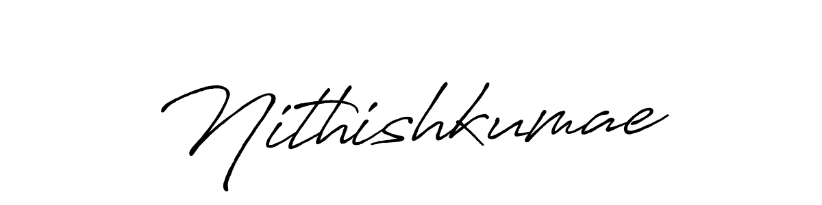 How to make Nithishkumae signature? Antro_Vectra_Bolder is a professional autograph style. Create handwritten signature for Nithishkumae name. Nithishkumae signature style 7 images and pictures png