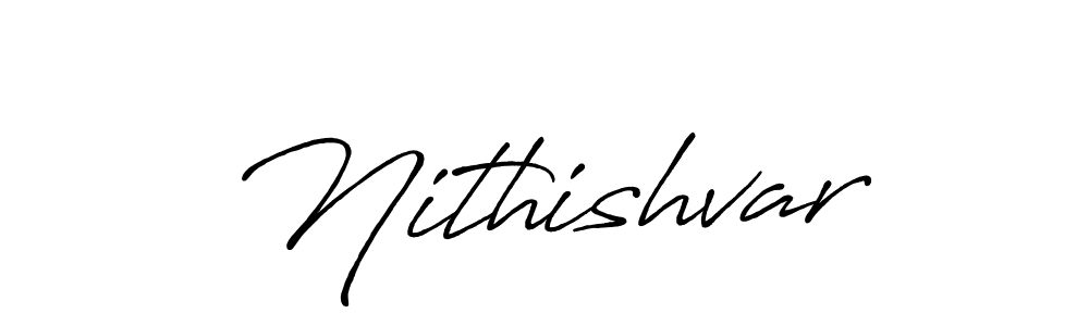 Also we have Nithishvar name is the best signature style. Create professional handwritten signature collection using Antro_Vectra_Bolder autograph style. Nithishvar signature style 7 images and pictures png