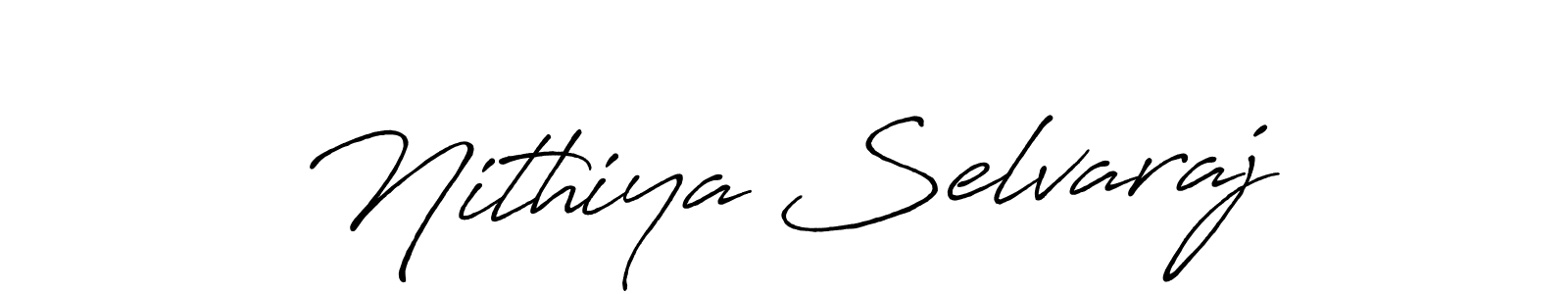 Once you've used our free online signature maker to create your best signature Antro_Vectra_Bolder style, it's time to enjoy all of the benefits that Nithiya Selvaraj name signing documents. Nithiya Selvaraj signature style 7 images and pictures png