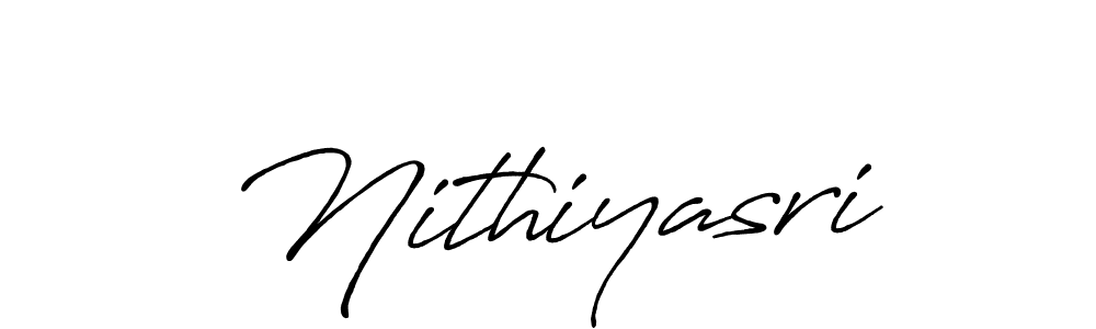 You should practise on your own different ways (Antro_Vectra_Bolder) to write your name (Nithiyasri) in signature. don't let someone else do it for you. Nithiyasri signature style 7 images and pictures png
