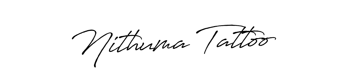 Design your own signature with our free online signature maker. With this signature software, you can create a handwritten (Antro_Vectra_Bolder) signature for name Nithuma Tattoo. Nithuma Tattoo signature style 7 images and pictures png