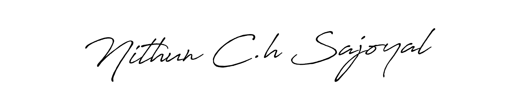 You can use this online signature creator to create a handwritten signature for the name Nithun C.h Sajoyal. This is the best online autograph maker. Nithun C.h Sajoyal signature style 7 images and pictures png
