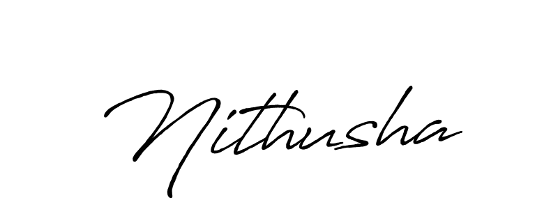 Once you've used our free online signature maker to create your best signature Antro_Vectra_Bolder style, it's time to enjoy all of the benefits that Nithusha name signing documents. Nithusha signature style 7 images and pictures png