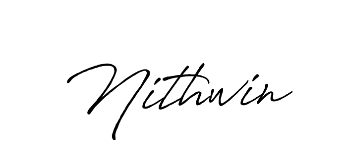 Make a beautiful signature design for name Nithwin. Use this online signature maker to create a handwritten signature for free. Nithwin signature style 7 images and pictures png