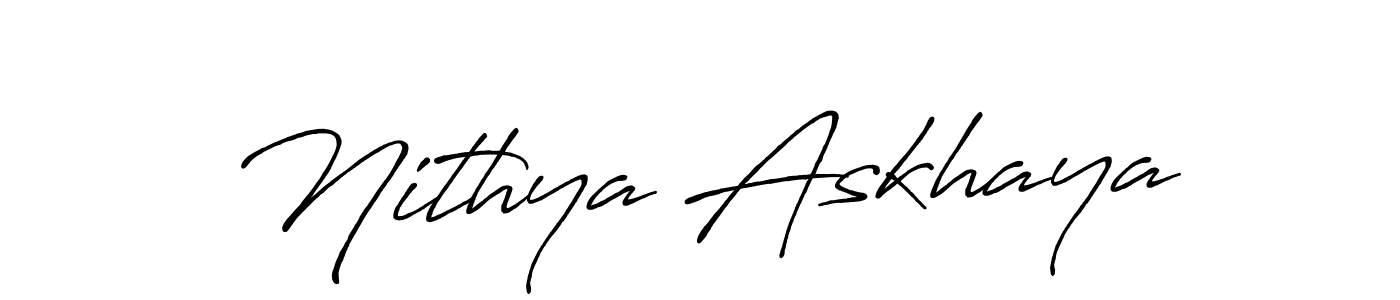 This is the best signature style for the Nithya Askhaya name. Also you like these signature font (Antro_Vectra_Bolder). Mix name signature. Nithya Askhaya signature style 7 images and pictures png