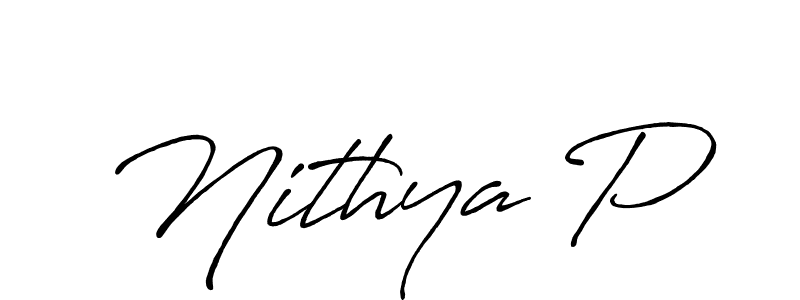 You can use this online signature creator to create a handwritten signature for the name Nithya P. This is the best online autograph maker. Nithya P signature style 7 images and pictures png