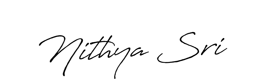 Antro_Vectra_Bolder is a professional signature style that is perfect for those who want to add a touch of class to their signature. It is also a great choice for those who want to make their signature more unique. Get Nithya Sri name to fancy signature for free. Nithya Sri signature style 7 images and pictures png