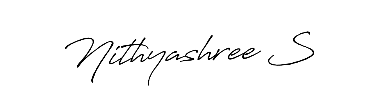 You can use this online signature creator to create a handwritten signature for the name Nithyashree S. This is the best online autograph maker. Nithyashree S signature style 7 images and pictures png