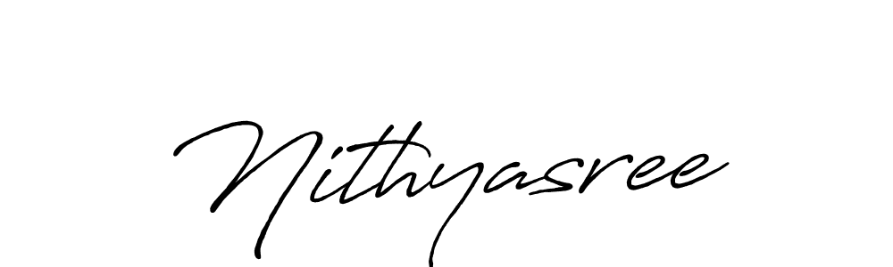 Create a beautiful signature design for name Nithyasree. With this signature (Antro_Vectra_Bolder) fonts, you can make a handwritten signature for free. Nithyasree signature style 7 images and pictures png