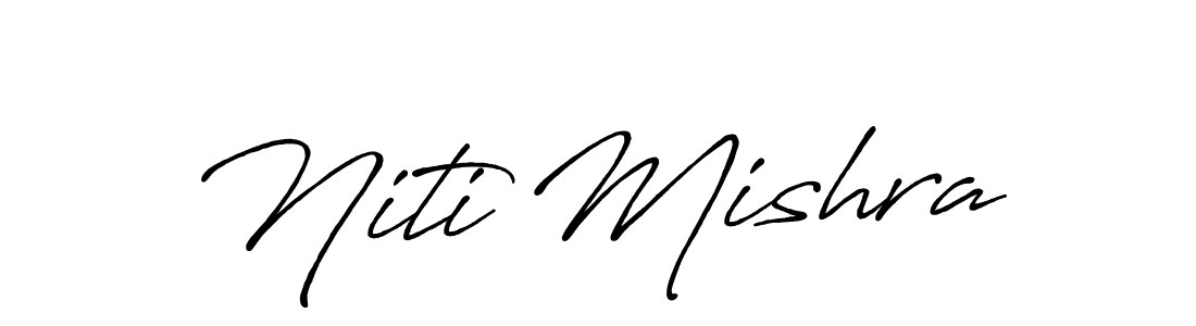 Similarly Antro_Vectra_Bolder is the best handwritten signature design. Signature creator online .You can use it as an online autograph creator for name Niti Mishra. Niti Mishra signature style 7 images and pictures png