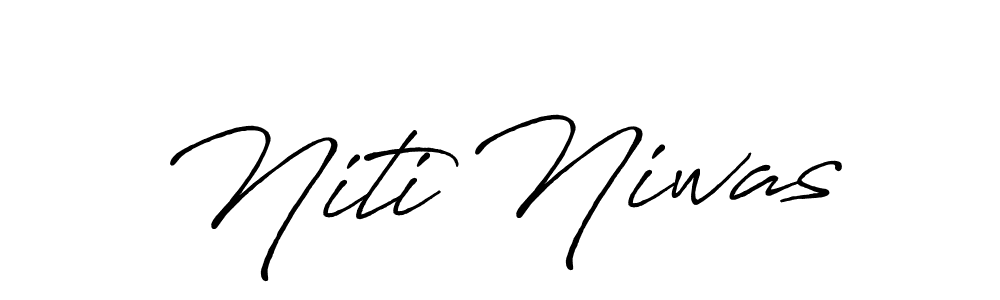Use a signature maker to create a handwritten signature online. With this signature software, you can design (Antro_Vectra_Bolder) your own signature for name Niti Niwas. Niti Niwas signature style 7 images and pictures png