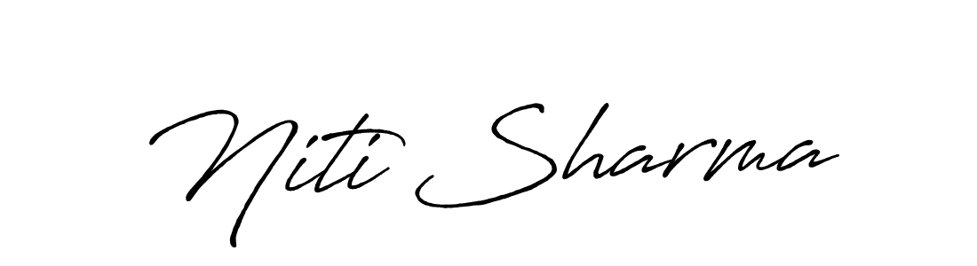 The best way (Antro_Vectra_Bolder) to make a short signature is to pick only two or three words in your name. The name Niti Sharma include a total of six letters. For converting this name. Niti Sharma signature style 7 images and pictures png