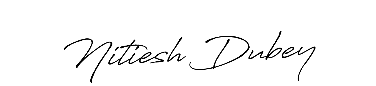 Nitiesh Dubey stylish signature style. Best Handwritten Sign (Antro_Vectra_Bolder) for my name. Handwritten Signature Collection Ideas for my name Nitiesh Dubey. Nitiesh Dubey signature style 7 images and pictures png