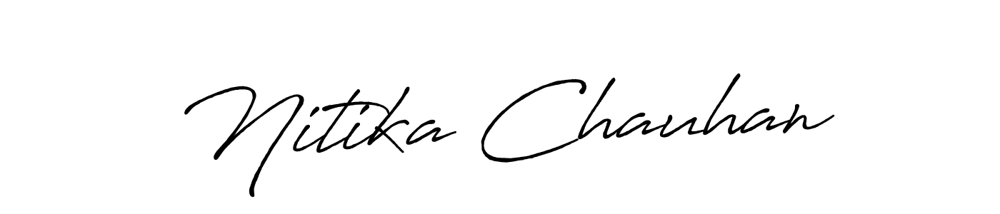 Antro_Vectra_Bolder is a professional signature style that is perfect for those who want to add a touch of class to their signature. It is also a great choice for those who want to make their signature more unique. Get Nitika Chauhan name to fancy signature for free. Nitika Chauhan signature style 7 images and pictures png