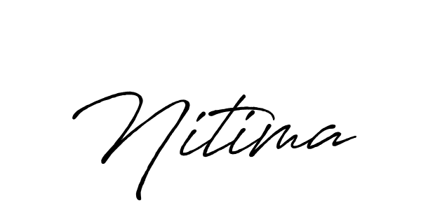 How to make Nitima signature? Antro_Vectra_Bolder is a professional autograph style. Create handwritten signature for Nitima name. Nitima signature style 7 images and pictures png