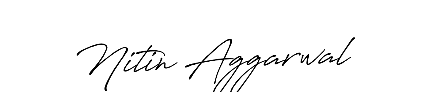 How to make Nitin Aggarwal signature? Antro_Vectra_Bolder is a professional autograph style. Create handwritten signature for Nitin Aggarwal name. Nitin Aggarwal signature style 7 images and pictures png