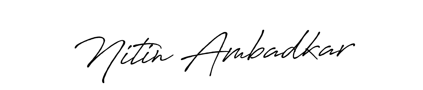 It looks lik you need a new signature style for name Nitin Ambadkar. Design unique handwritten (Antro_Vectra_Bolder) signature with our free signature maker in just a few clicks. Nitin Ambadkar signature style 7 images and pictures png
