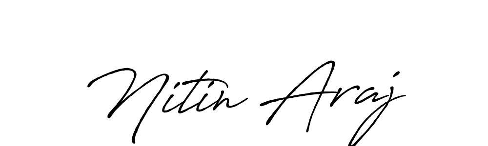 How to Draw Nitin Araj signature style? Antro_Vectra_Bolder is a latest design signature styles for name Nitin Araj. Nitin Araj signature style 7 images and pictures png