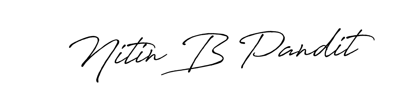 Similarly Antro_Vectra_Bolder is the best handwritten signature design. Signature creator online .You can use it as an online autograph creator for name Nitin B Pandit. Nitin B Pandit signature style 7 images and pictures png