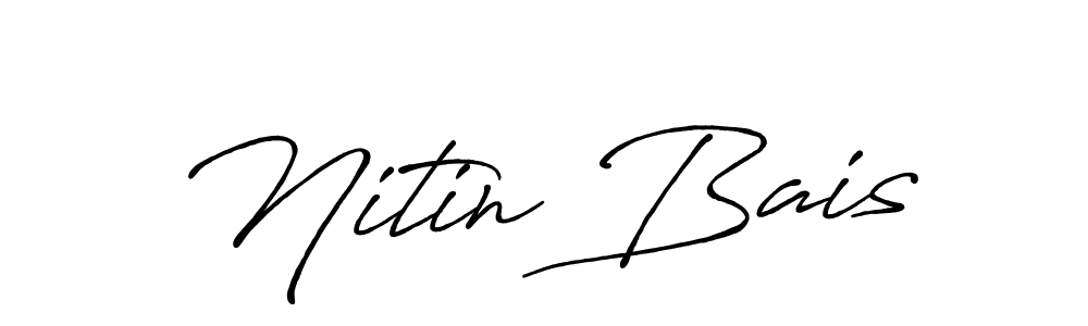 It looks lik you need a new signature style for name Nitin Bais. Design unique handwritten (Antro_Vectra_Bolder) signature with our free signature maker in just a few clicks. Nitin Bais signature style 7 images and pictures png
