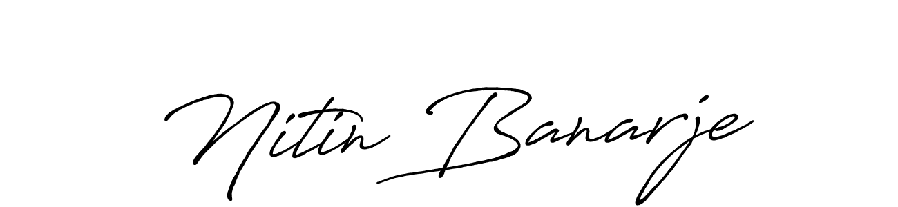 Here are the top 10 professional signature styles for the name Nitin Banarje. These are the best autograph styles you can use for your name. Nitin Banarje signature style 7 images and pictures png