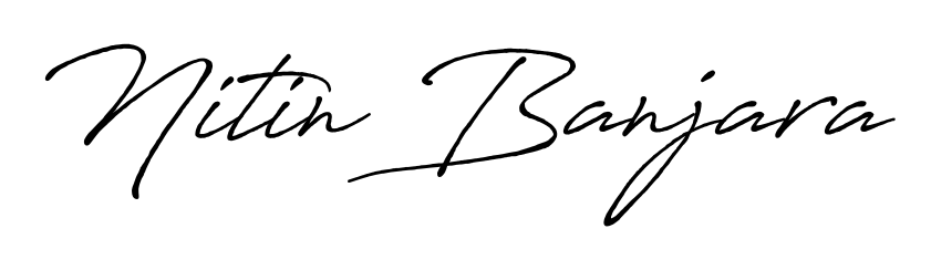 Elevate your brand with a stunning Nitin Banjara eSignature. The Antro_Vectra_Bolder style provides a balanced, flowing aesthetic for everyday signing. Nitin Banjara signature style 7 images and pictures png