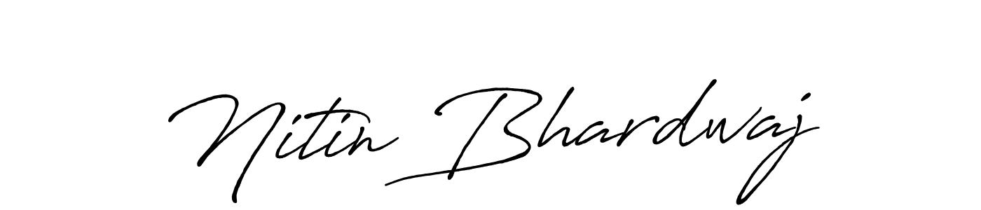 Use a signature maker to create a handwritten signature online. With this signature software, you can design (Antro_Vectra_Bolder) your own signature for name Nitin Bhardwaj. Nitin Bhardwaj signature style 7 images and pictures png