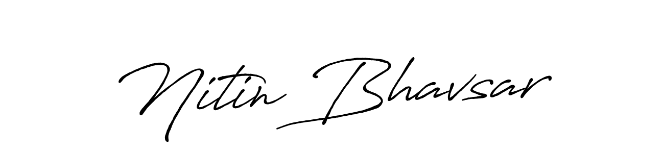 How to make Nitin Bhavsar signature? Antro_Vectra_Bolder is a professional autograph style. Create handwritten signature for Nitin Bhavsar name. Nitin Bhavsar signature style 7 images and pictures png