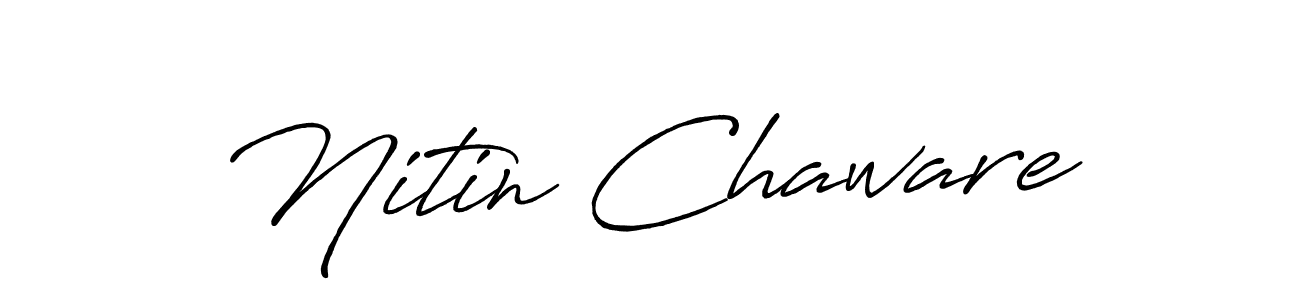 Make a short Nitin Chaware signature style. Manage your documents anywhere anytime using Antro_Vectra_Bolder. Create and add eSignatures, submit forms, share and send files easily. Nitin Chaware signature style 7 images and pictures png
