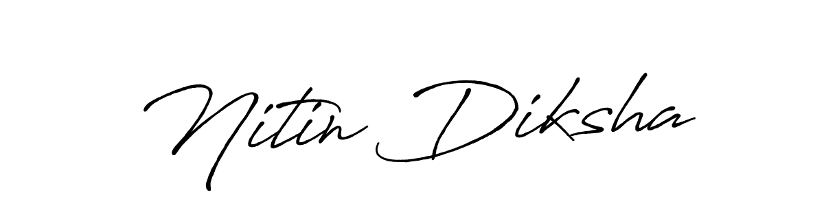 Here are the top 10 professional signature styles for the name Nitin Diksha. These are the best autograph styles you can use for your name. Nitin Diksha signature style 7 images and pictures png