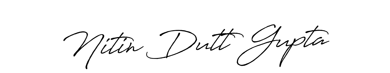 Design your own signature with our free online signature maker. With this signature software, you can create a handwritten (Antro_Vectra_Bolder) signature for name Nitin Dutt Gupta. Nitin Dutt Gupta signature style 7 images and pictures png