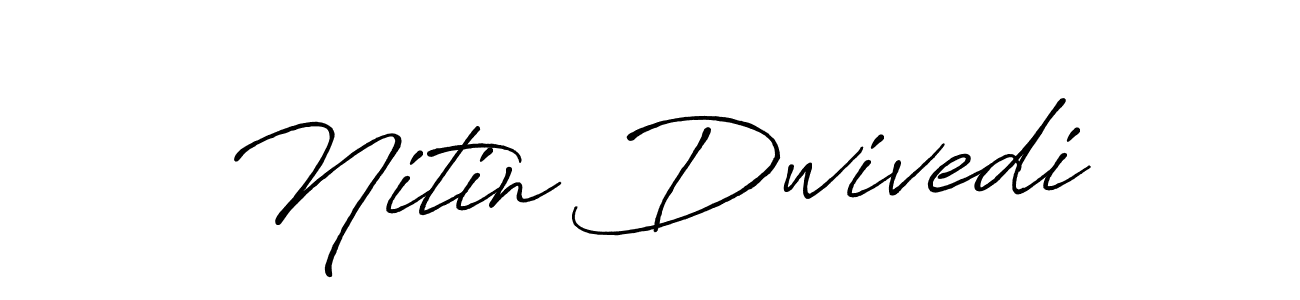 Make a beautiful signature design for name Nitin Dwivedi. With this signature (Antro_Vectra_Bolder) style, you can create a handwritten signature for free. Nitin Dwivedi signature style 7 images and pictures png