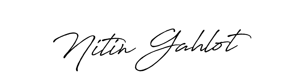 How to make Nitin Gahlot signature? Antro_Vectra_Bolder is a professional autograph style. Create handwritten signature for Nitin Gahlot name. Nitin Gahlot signature style 7 images and pictures png