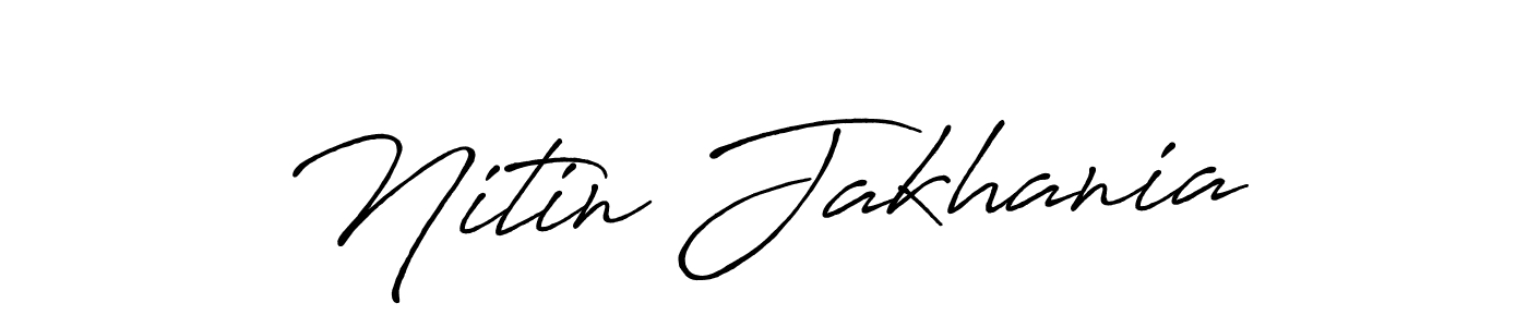 How to Draw Nitin Jakhania signature style? Antro_Vectra_Bolder is a latest design signature styles for name Nitin Jakhania. Nitin Jakhania signature style 7 images and pictures png